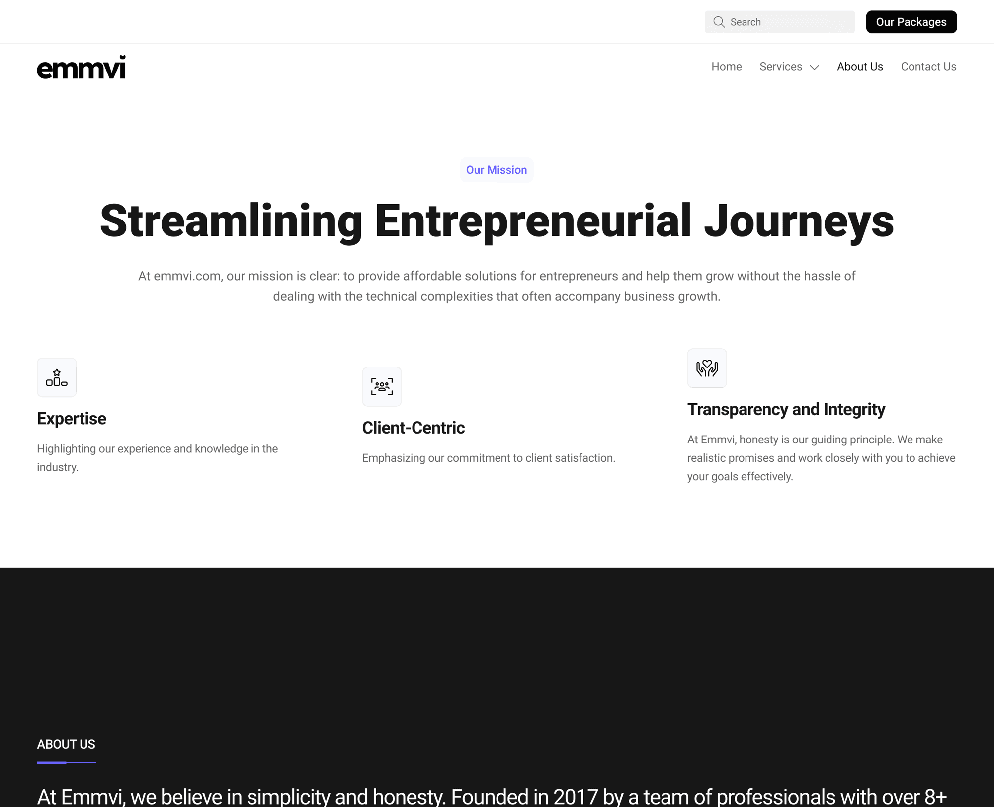 Emmvi about page