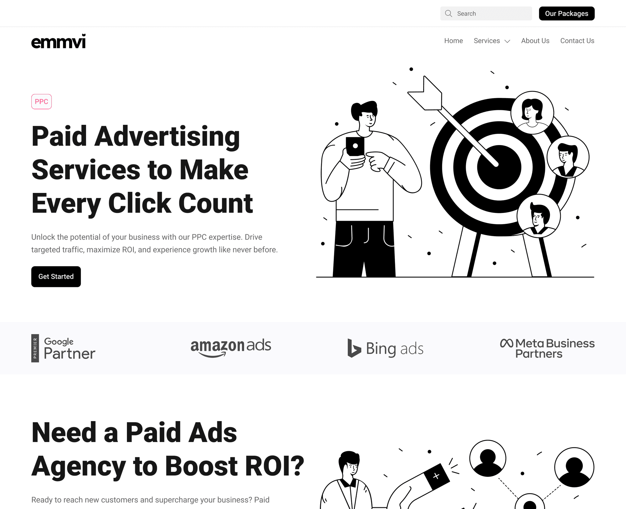 Emmvi PPC service page